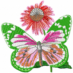 Butterfly Embroidery Design 12